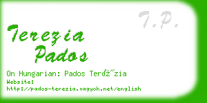 terezia pados business card